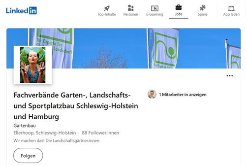 <marquee>Grün vernetzt: Jetzt auch auf LinkedIn!</marquee>